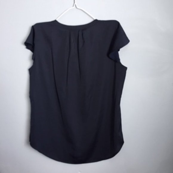 TOMMY HILFIGER BLOUSE.  SIZE  L/G/G.  COLOR NAVY BLUE - Picture 2 of 3